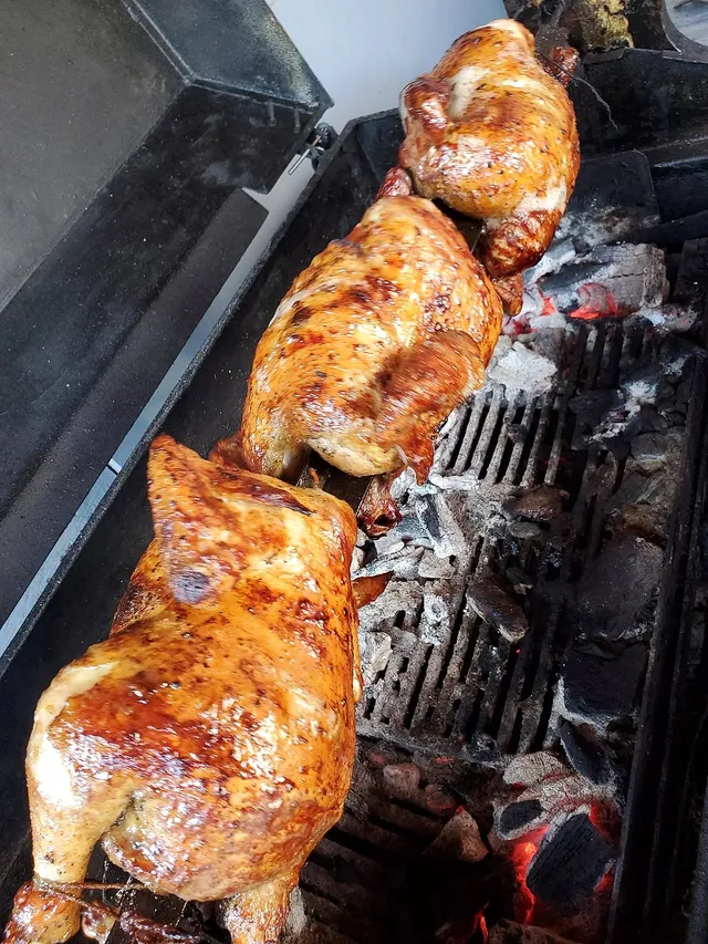 Pollo a la Brasa — Charcoal-roasted chicken